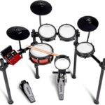 Alesis Nitro Pro Electric Drum Set with Dual Zone Quiet Mesh Pads, 500+ Authentic BFD Sounds, Bluetooth, Drumeo, USB MIDI, Double Kick compatible